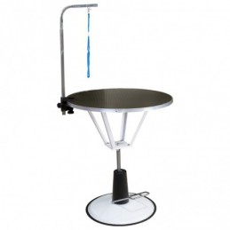 Hydraulic table, round foot, 70 cm diameter -CHW11-AGC-CREATION