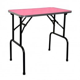 TABLE PLIANTE 80 X 50 CM HAUTEUR 95cm - ROSE -MZ80BR-AGC-CREATION