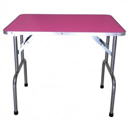 WOODEN FOLDING TABLE 90x60 cm h 82cm - PINK -M91BR-AGC-CREATION