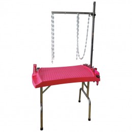 TABLE PLIANTE EVOLUTECH100 - H 104cm - FUSHIA -M520-AGC-CREATION