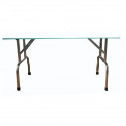 TABLE PLIANTE EVOLUTECH100 - H 104cm - TURQUOISE -M521-AGC-CREATION
