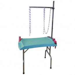TABLE PLIANTE EVOLUTECH100 - H 104cm - TURQUOISE -M521-AGC-CREATION