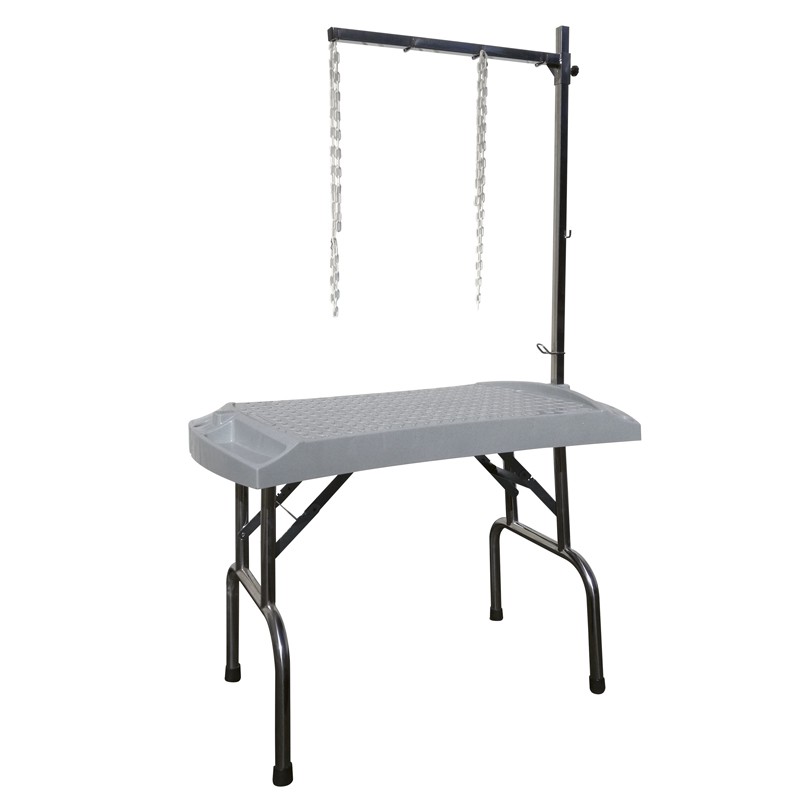 TABLE PLIANTE EVOLUTECH100 - H 104cm - GRIS GRANIT -M522-AGC-CREATION