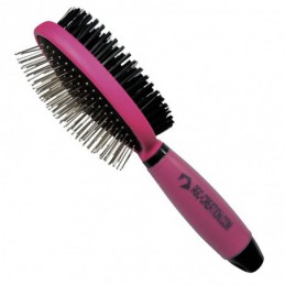 Brosse double picots métal - nylon -P005-AGC-CREATION