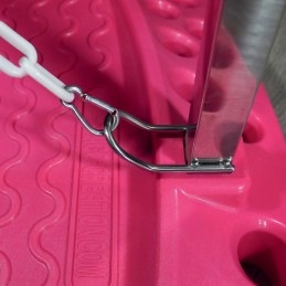 EVOLUTECH130 - ELECTRIC ADJUSTABLE TABLE - METAL CHASSIS X - FUSHIA -M819-AGC-CREATION