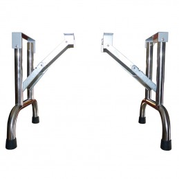 BAIGNOIRE EVOLUTECH PIEDS PLIANTS INOX - TURQUOISE -M704T-AGC-CREATION