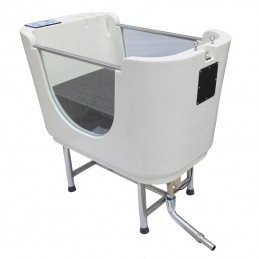 BAIGNOIRE SUR PIED, HYDROTHERAPIE + SPA - BEIGE -H-118W-AGC-CREATION
