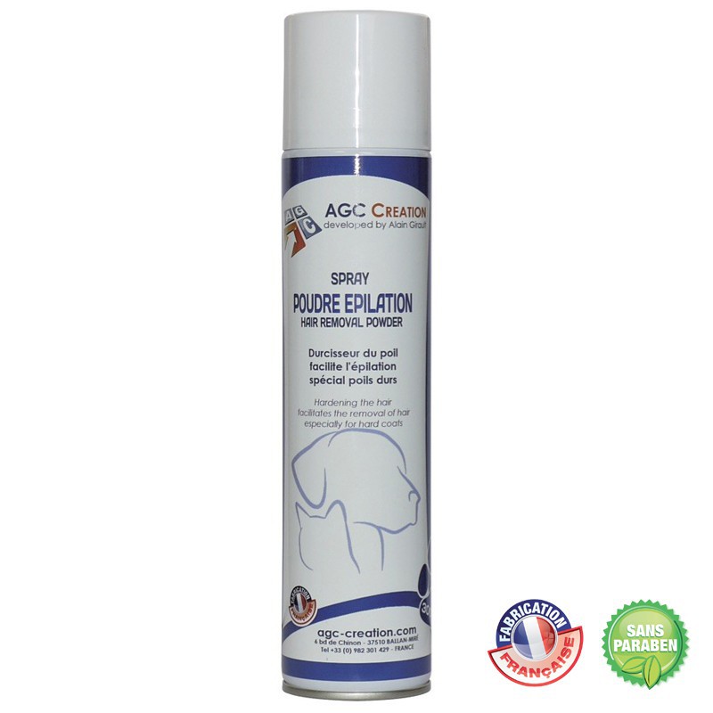 Spray poudre d'épilation AGC CREATION 300 ml -C806-AGC-CREATION