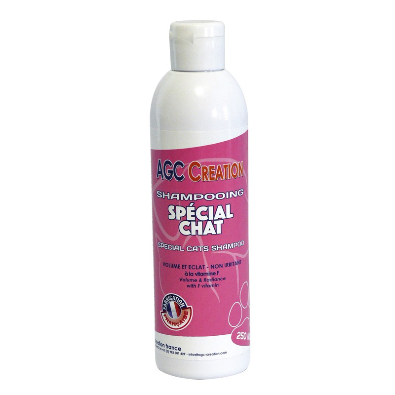 Shampooing spécial chat AGC CREATION - 250 ml -C926-AGC-CREATION
