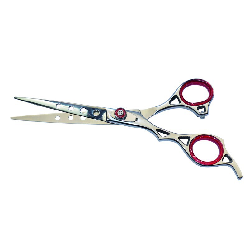 Ciseaux 16.5 cm droit pour GAUCHER avec Poucette -P107-AGC-CREATION