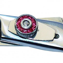 Left handed straight scissors with finger rest -P108-AGC-CREATION