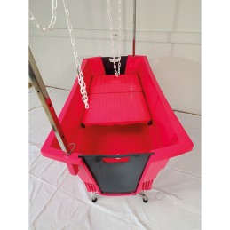 BAIGNOIRE EVOLUTECH PIEDS PLIANTS INOX - FUSHIA -M703F-AGC-CREATION