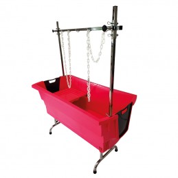 BAIGNOIRE EVOLUTECH PIEDS PLIANTS INOX - FUSHIA -M703F-AGC-CREATION