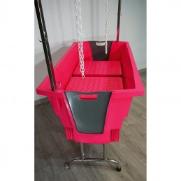 Evolutech bath - stainless steel folding stand - FUSHIA -M703F-AGC-CREATION