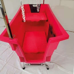 Evolutech bath - stainless steel folding stand - FUSHIA -M703F-AGC-CREATION