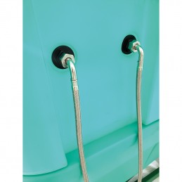 Baignoire en polyéthylène AGC - Élévatrice châssis électrique avec anti-projection - TURQUOISE -M861T-AGC-CREATION