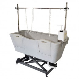 Baignoire en polyéthylène AGC - Élévatrice chassis électrique - GRIS GRANIT -M853G-AGC-CREATION