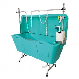 AGC polyethylene bathtub - Stainless steel feet with anti-splash - TURQUOISE -M761T-AGC-CREATION