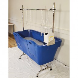 Baignoire en polyéthylène AGC - Pieds inox - BLEU ROYAL -M752B-AGC-CREATION