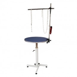 TABLE PNEUMATIQUE TOURNANTE RANGEMENT FACILE - BLEU -M875-AGC-CREATION