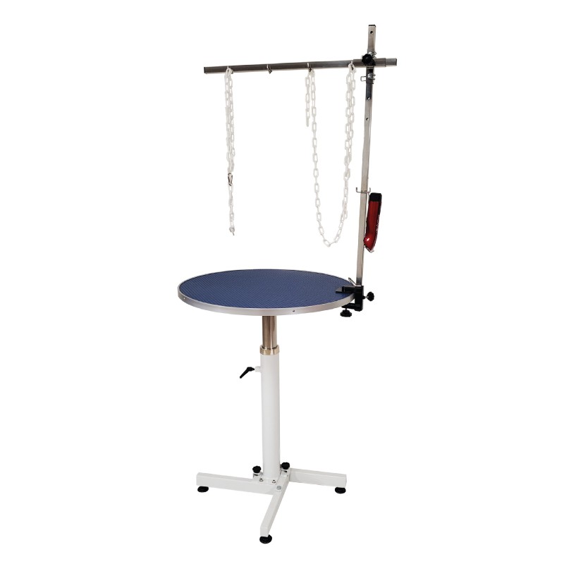TABLE PNEUMATIQUE TOURNANTE RANGEMENT FACILE - BLEU -M875-AGC-CREATION