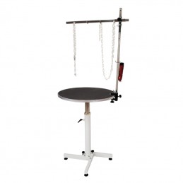 PNEUMATIC TURNING TABLE WITH REMOVABLE CROSS BAR - BLACK -M876-AGC-CREATION