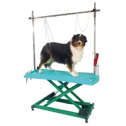 TABLE EVOLUTECH130 ELEVATRICE CHASSIS ELECTRIQUE EN X - TURQUOISE -M818-AGC-CREATION
