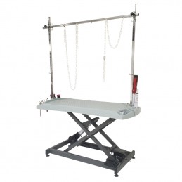 TABLE EVOLUTECH130 ELEVATRICE CHASSIS ELECTRIQUE EN X - GRIS GRANIT -M890-AGC-CREATION