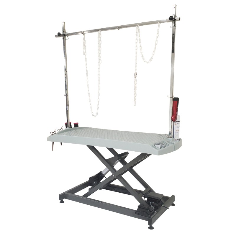 TABLE EVOLUTECH130 ELEVATRICE CHASSIS ELECTRIQUE EN X - GRIS GRANIT -M890-AGC-CREATION