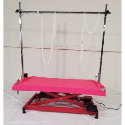 TABLE EVOLUTECH130 ELEVATRICE CHASSIS ELECTRIQUE EN X - FUCHSIA -M819-AGC-CREATION