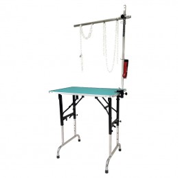 TABLE PLIANTE BOIS 90x60 cm - Hauteur réglable - VERT -M93BV-AGC-CREATION