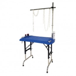 TABLE PLIANTE EVOLUTECH100 - Hauteur réglable - BLEU ROYAL -M103-AGC-CREATION