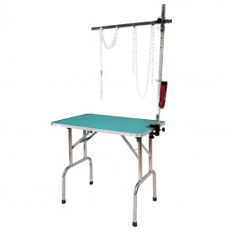 TABLE PLIANTE BOIS 90x60cm - H 67cm - VERT -M92BV-AGC-CREATION
