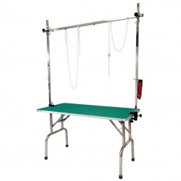 WOODEN FOLDING TABLE 120x60 cm HEIGHT 67 cm - GREEN -M121BV-AGC-CREATION