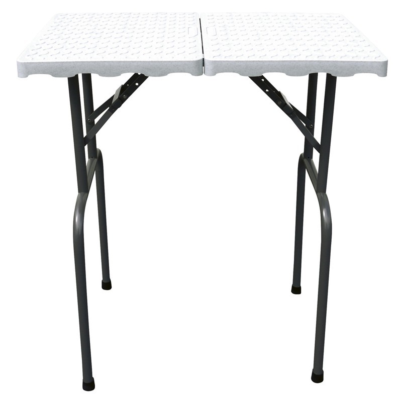 Table pliante 49x79cm Pieds 85cm - Gris Granit -M854-AGC-CREATION